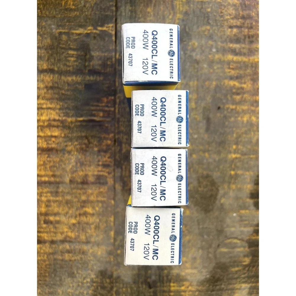 4 Packs- Quartz line Lamp GE 400 watt 120 volt.